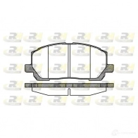 Тормозные колодки дисковые, комплект ROADHOUSE 2855.00 PSX285500 1459447 D884 -7761