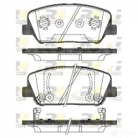 Тормозные колодки дисковые, комплект ROADHOUSE 24916 249 15 21398.02 Kia CeeD (JD) 2 Универсал 1.6 GDI 135 л.с. 2012 – 2025