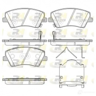 Тормозные колодки дисковые, комплект ROADHOUSE 2 2518 21412.04 22519 Hyundai Ioniq (AE) 1 Хэтчбек Electric 120 л.с. 2016 – 2024