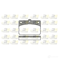 Тормозные колодки дисковые, комплект ROADHOUSE 2 0302 D169-7096 2092.00 1457546