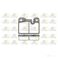 Тормозные колодки дисковые, комплект ROADHOUSE D252-7045 20 482 2130.00 1457880