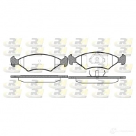 Тормозные колодки дисковые, комплект ROADHOUSE Ford Puma 1 (CCE) Купе 1.6 16V 103 л.с. 2000 – 2002 2119.15 20 640 20753