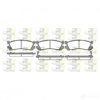 Тормозные колодки дисковые, комплект ROADHOUSE 2399.02 2131 9 Mazda MPV (LW) 2 Минивэн 3.0 i V6 200 л.с. 2002 – 2006 21320