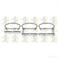 Тормозные колодки дисковые, комплект ROADHOUSE D515-7 393 PSX236002 1458750 2360.02