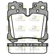 Тормозные колодки дисковые, комплект ROADHOUSE Lexus LS (XF40) 4 Седан 4.6 460 385 л.с. 2008 – 2024 D1283-8399 24 244 21321.00