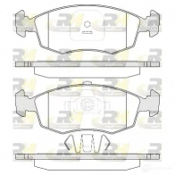 Тормозные колодки дисковые, комплект ROADHOUSE 2172.35 Fiat Strada 20 908 PSX217235