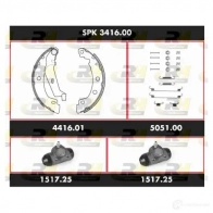 Тормозные колодки и цилиндры ROADHOUSE XZ5NVA2 1463054 SPK 3416.00 SSX34160 0