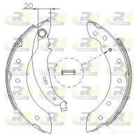 Тормозные колодки ROADHOUSE P3P3G ZS X419901 4199.01 1460099