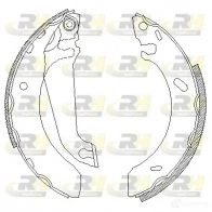 Тормозные колодки ROADHOUSE Ford Orion 3 (EA, GAL) Седан 1.8 i 16V 105 л.с. 1992 – 1993 ZS X430400 4304.00 8MUL0