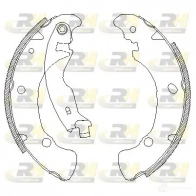 Тормозные колодки ROADHOUSE Fiat Marea (185) 1 Седан 2.4 JTD 130 130 л.с. 1999 – 2002 4041.00 ZSX40 4100 K6702