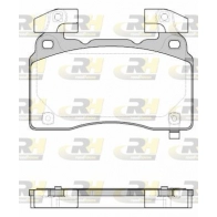 Тормозные колодки дисковые, комплект ROADHOUSE 21438.24 VGH XI Chevrolet Camaro 6 (GM A) Купе 6.2 453 л.с. 2016 – наст. время