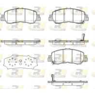 Тормозные колодки дисковые, комплект ROADHOUSE 21881.02 7O6 SX4G Mitsubishi Eclipse Cross 1 (GK, YA) Кроссовер 1.5 T Mivec 163 л.с. 2017 – 2025