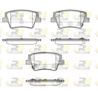 Тормозные колодки дисковые, комплект ROADHOUSE 21935.02 70K 5U Hyundai Santa Fe (TM) 4 Кроссовер 3.5 MPI AWD 249 л.с. 2019 – 2025