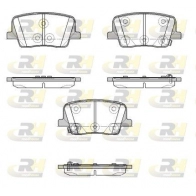 Тормозные колодки дисковые, комплект ROADHOUSE 21947.02 SsangYong Rexton (Y400) 3 Кроссовер 2.0 (POx) 224 л.с. 2018 – 2025 96 D6X