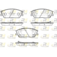 Тормозные колодки дисковые, комплект ROADHOUSE FC WW2 Kia Soul (SK) 3 1 1.6 MPi 124 л.с. 2019 – 2025 21967.02