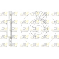 Тормозной диск ROADHOUSE 62549.10 R0WPR Z1 Ford Transit Connect 2 (C307) Универсал 1.5 TDCi 101 л.с. 2015 – 2025