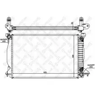 Радиатор охлаждения двигателя STELLOX Audi A4 (B6) 2 Универсал 2.5 Tdi 155 л.с. 2001 – 2002 ILE7EP 10-25515-SX OC 6GO