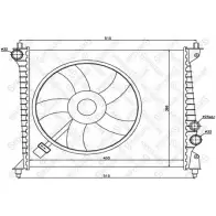 Радиатор охлаждения двигателя STELLOX 10-25528-SX R9 U2RG Audi A2 (8Z) 1 2000 – 2005 F3PM9W