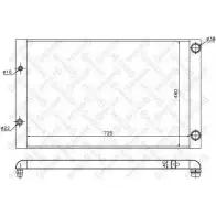Радиатор охлаждения двигателя STELLOX 10-25530-SX 69A 4L4 PKLY8 Audi A8 (D3) 2 2002 – 2009