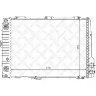 Радиатор охлаждения двигателя STELLOX 10-25533-SX Audi 80 (B4, 8C5) 4 Универсал 2.3 E 133 л.с. 1992 – 1996 LVVLUW A2KZ U