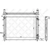 Радиатор охлаждения двигателя STELLOX OFBWZ Audi A8 (D2) 1 Седан 4.2 Quattro 245 л.с. 1994 – 1996 10-25543-SX G1QQ 2