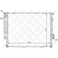 Радиатор охлаждения двигателя STELLOX 0WE4F2 Bmw 8 (E31) 1 Купе 10-25550-SX 8F BFRG