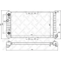 Радиатор охлаждения двигателя STELLOX ECVZJTG 10-25602-SX 3599012 A3F N5Q