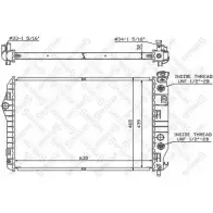 Радиатор охлаждения двигателя STELLOX 10-25604-SX L 3DEY Y1UL8AM Chevrolet Camaro 4 (GM F) Купе 5.7 V8 279 л.с. 1992 – 1998