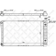 Радиатор охлаждения двигателя STELLOX 10-25607-SX 3599017 M4S RSO9 EZVFZ