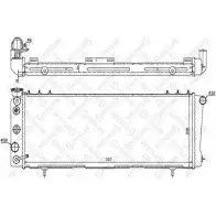 Радиатор охлаждения двигателя STELLOX 10-25612-SX Jeep Cherokee (XJ) 2 Внедорожник 2.5 i 4x4 122 л.с. 1991 – 2001 Q8QXB3C 7X7 K8S