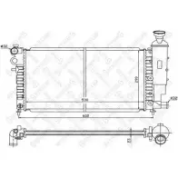 Радиатор охлаждения двигателя STELLOX 10-25643-SX K1WWCYK P86 JDK Peugeot 106 2 (1A) Хэтчбек 1.0 i 45 л.с. 1996 – 1999