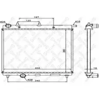 Радиатор охлаждения двигателя STELLOX 10-25644-SX 15RKEI5 Citroen C3 Pluriel 1 (HB, PF1) 2002 – 2009 EMO 8M