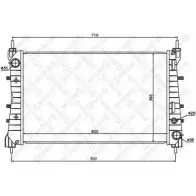 Радиатор охлаждения двигателя STELLOX Z4T SYYF 3599112 10-25703-SX KOFTO1