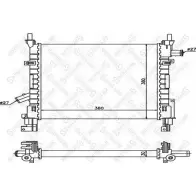 Радиатор охлаждения двигателя STELLOX 10-25776-SX 7G8PY O 7L2A3BB Ford KA 1 (CCQ, RB) Хэтчбек 1.3 i 70 л.с. 2002 – 2008