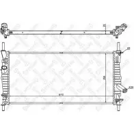 Радиатор охлаждения двигателя STELLOX 10-25809-SX ELX6UN2 Ford Transit 6 (FD) Автобус 2.0 DI (FE. FF. FG) 75 л.с. 2000 – 2006 LS77 TCE