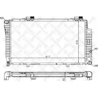 Радиатор охлаждения двигателя STELLOX 10-25919-SX 70 JXBI HJLUV Mercedes C-Class (W202) 1 Седан 2.5 C 250 D (2025) 113 л.с. 1993 – 2000