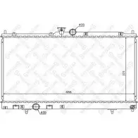 Радиатор охлаждения двигателя STELLOX 51 Z14OZ Mitsubishi Lancer 8 (CK, CJ) 1996 – 2001 MCDJG2N 10-25968-SX
