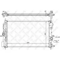 Радиатор охлаждения двигателя STELLOX 10-26046-SX JWJYUW 3599454 5H S7IXD