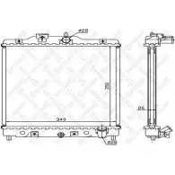 Радиатор охлаждения двигателя STELLOX Honda CR-X S 8VA741 10-26080-SX WGWRLQZ