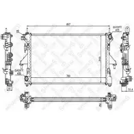 Радиатор охлаждения двигателя STELLOX TXI4ID 3599515 7N M16 10-26107-SX