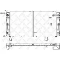 Радиатор охлаждения двигателя STELLOX AO2M F0Q TM1FD0L 10-26128-SX 3599536