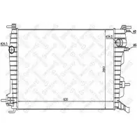 Радиатор охлаждения двигателя STELLOX 6F2YT Renault Fluence 1 (L30) 2010 – 2020 10-26165-SX D 7Z43