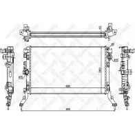 Радиатор охлаждения двигателя STELLOX K362S69 X3UJ SQ 3599576 10-26168-SX