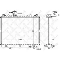 Радиатор охлаждения двигателя STELLOX 8RX10 Z 1931EV Suzuki Alto (HA24) 6 2004 – 2009 10-26270-SX