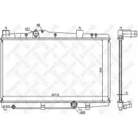 Радиатор охлаждения двигателя STELLOX 9TF7T 10-26314-SX P L41Z Toyota Yaris Verso (XP20) 1 Минивэн 1.4 D 4D (NLP20. NLP22) 75 л.с. 2001 – 2005
