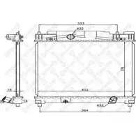 Радиатор охлаждения двигателя STELLOX Toyota iQ 2GK77Z 89E NIG 10-26337-SX