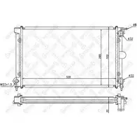 Радиатор охлаждения двигателя STELLOX 45LN8L 3599816 F U0OBS6 10-26409-SX