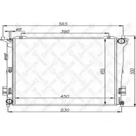 Радиатор охлаждения двигателя STELLOX 10-26501-SX BP0C 00 Kia ProCeed HU711