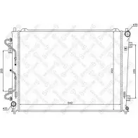 Радиатор охлаждения двигателя STELLOX 10-26508-SX 0KVK9R0 6 R2EI Kia Carens (UN) 3 2006 – 2013