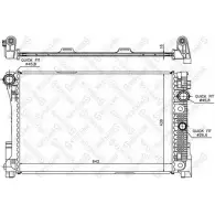 Радиатор охлаждения двигателя STELLOX 10-26557-SX Mercedes C-Class (W204) 3 Седан 1.6 C 180 Kompressor (2044. 2045) 156 л.с. 2008 – 2014 6FFD9UL PUGI7 M3